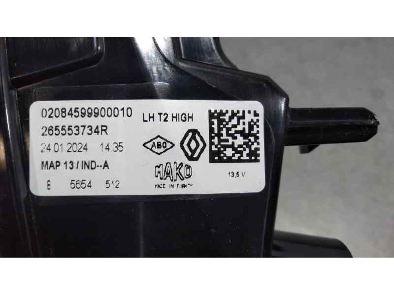 Recambio de piloto trasero izquierdo para renault captur ii techno referencia OEM IAM 265553734R  INTERIOR