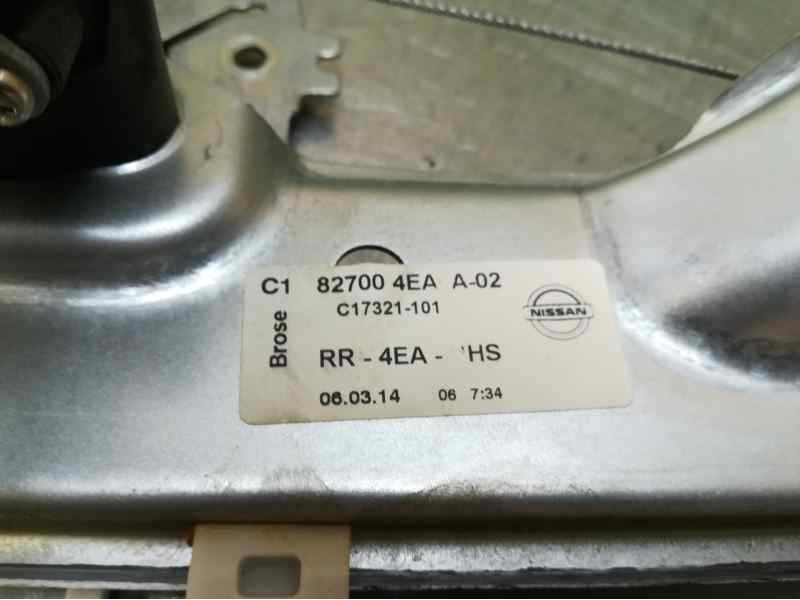 Recambio de elevalunas trasero derecho para nissan qashqai (j11) n-connecta referencia OEM IAM 827004EAA02 2 PINS ELECTRICO