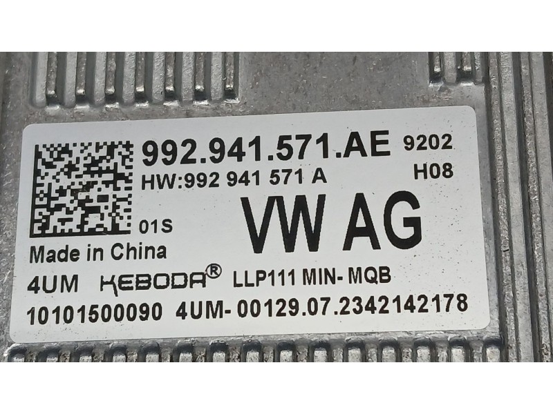 Recambio de centralita faro para seat arona (kj7, kjp) 1.0 tsi referencia OEM IAM   