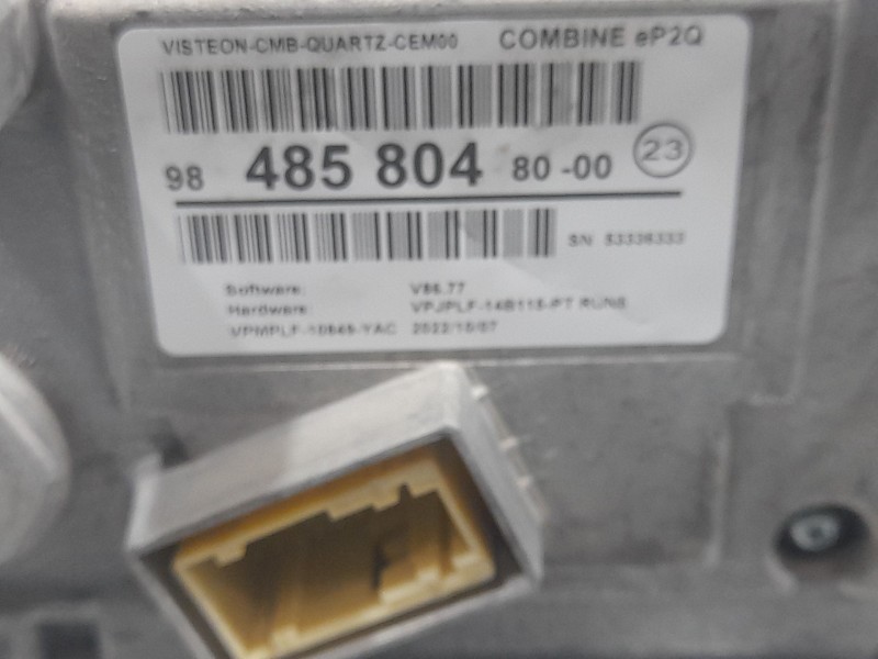 Recambio de cuadro instrumentos para peugeot 208 ii (ub_, up_, uw_, uj_) 1.2 puretech 100 referencia OEM IAM 9848580480  