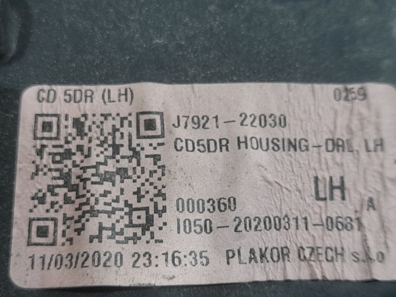 Recambio de faro izquierdo para kia ceed (cd) 1.0 t-gdi referencia OEM IAM 92101J7050  