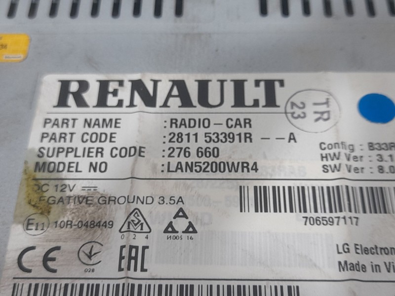 Recambio de sistema navegacion gps para dacia duster (hs_) 1.5 dci referencia OEM IAM 281153391R  