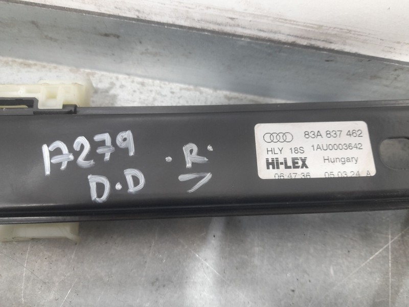 Recambio de elevalunas delantero derecho para audi q3 sportback (f3n) 45 tfsi e referencia OEM IAM 83A837462  