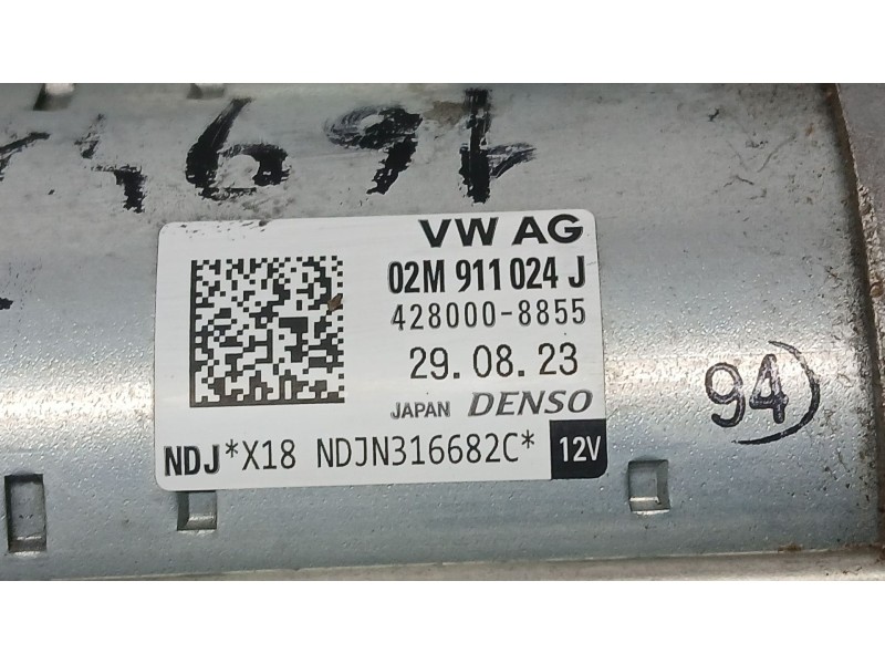 Recambio de motor arranque para seat arona (kj7, kjp) 1.0 tsi referencia OEM IAM 02M911024J DENSO 4280008855