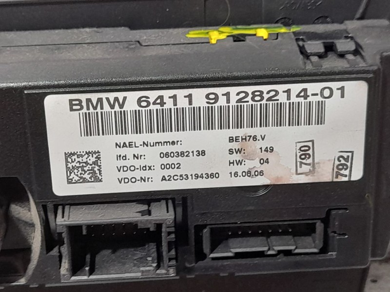 Recambio de mando climatizador para bmw serie 3 berlina (e90) 320d referencia OEM IAM 6411912821401  