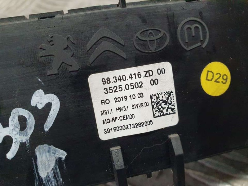Recambio de mando climatizador para citroën jumpy furgon control m referencia OEM IAM 98340416ZD 35250502 