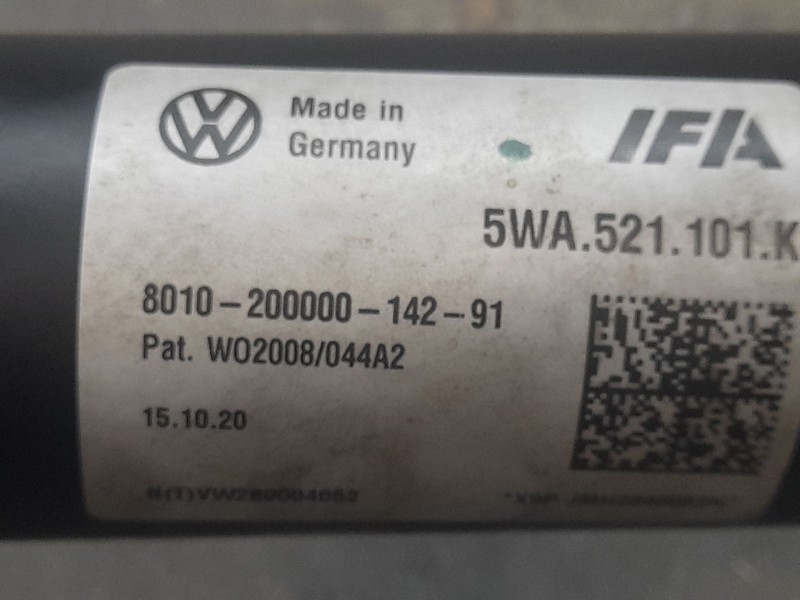 Recambio de transmision central para cupra formentor (km7, kmp) 2.0 tsi 4drive referencia OEM IAM 5WA521101K  IFA