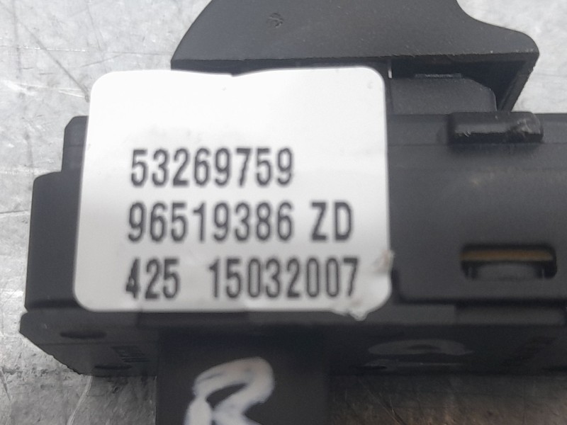 Recambio de mando elevalunas trasero derecho para citroën c6 (td_) 2.7 hdi referencia OEM IAM 96519386ZD  