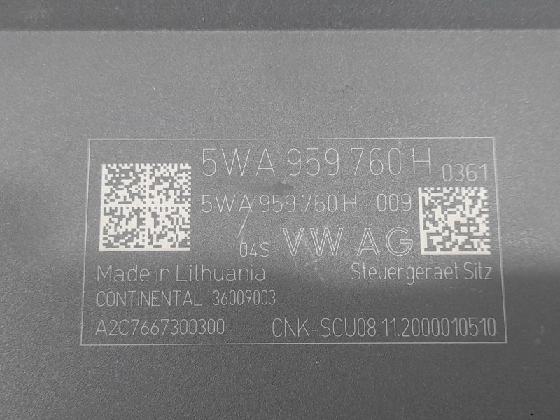 Recambio de modulo electronico para cupra formentor (km7, kmp) 2.0 tsi 4drive referencia OEM IAM 5WA959760H A2C7667300300 CONTIN