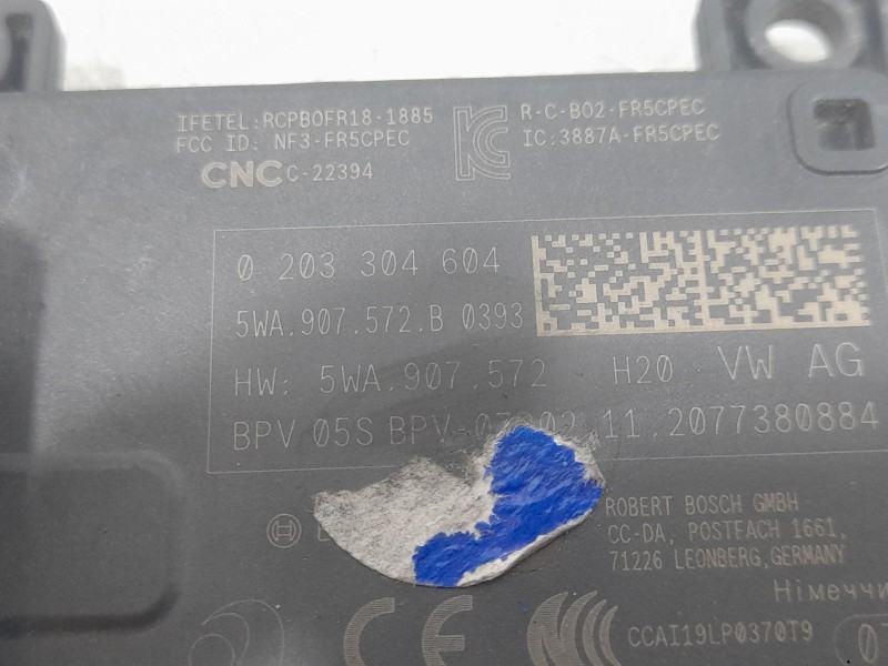 Recambio de modulo electronico para cupra formentor (km7, kmp) 2.0 tsi 4drive referencia OEM IAM 5WA907572B SENSOR APARCAMIENTO 