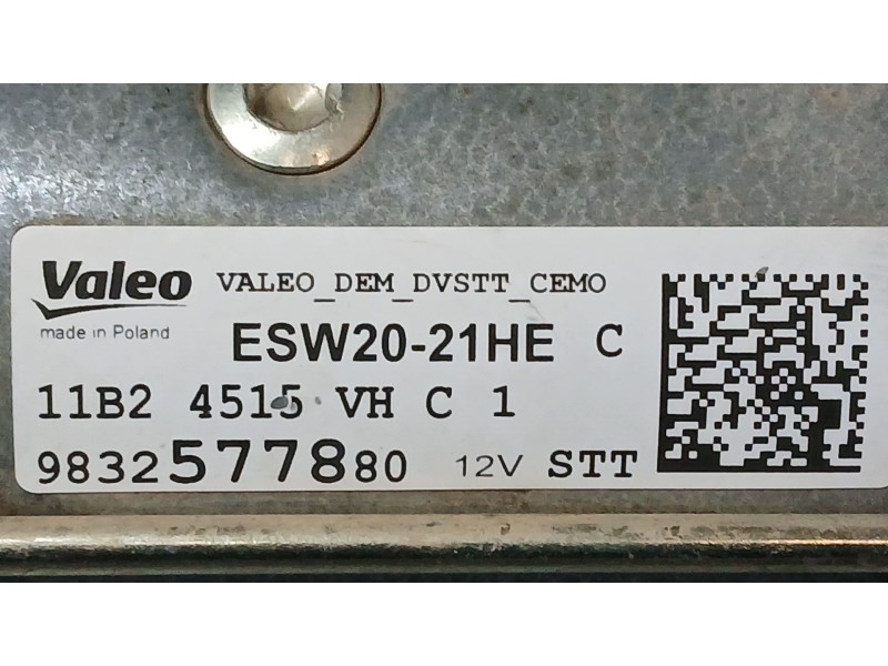 Recambio de motor arranque para citroën berlingo furgoneta/monovolumen (k9) 1.5 bluehdi 100 referencia OEM IAM 9832577880 VALEO 
