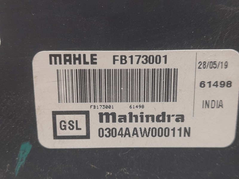 Recambio de electroventilador para mahindra kuv 100 nxt 1.2 vvt referencia OEM IAM 0304AAW00011N FB173001 MAHLE