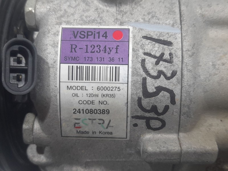 Recambio de compresor aire acondicionado para ssangyong tivoli 1.5 referencia OEM IAM 241080389  241080389