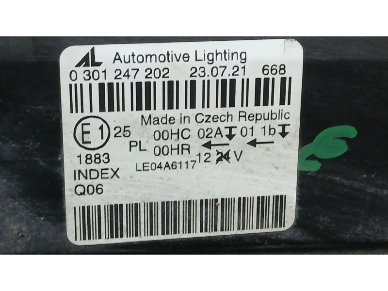 Recambio de faro derecho para mercedes-benz clase b sports tourer (w245) b 200 (245.233) referencia OEM IAM A1698207861  