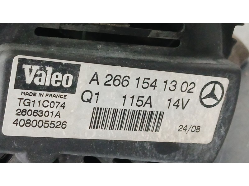 Recambio de alternador para mercedes-benz clase b sports tourer (w245) b 200 (245.233) referencia OEM IAM A2661541302 A266154130