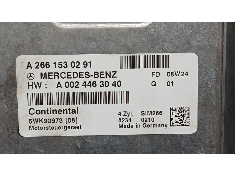 Recambio de centralita motor uce para mercedes-benz clase b sports tourer (w245) b 200 (245.233) referencia OEM IAM A0024463340 