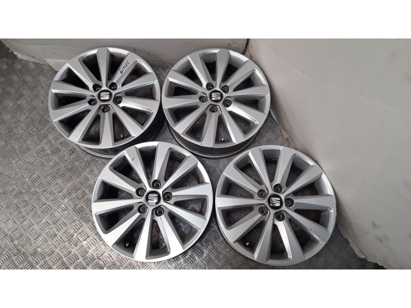 Recambio de juego llantas aluminio para seat ibiza v (kj1, kjg) 1.0 mpi referencia OEM IAM 5.5X15 5 TORN ET40 ROZADAS ALUMINIO