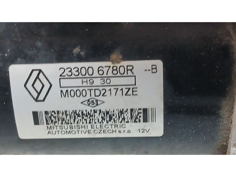 Recambio de motor arranque para renault clio v (b7_) 1.0 sce 75 (b7m5) referencia OEM IAM 233006780R MITSUBISHI M000TD2171ZE