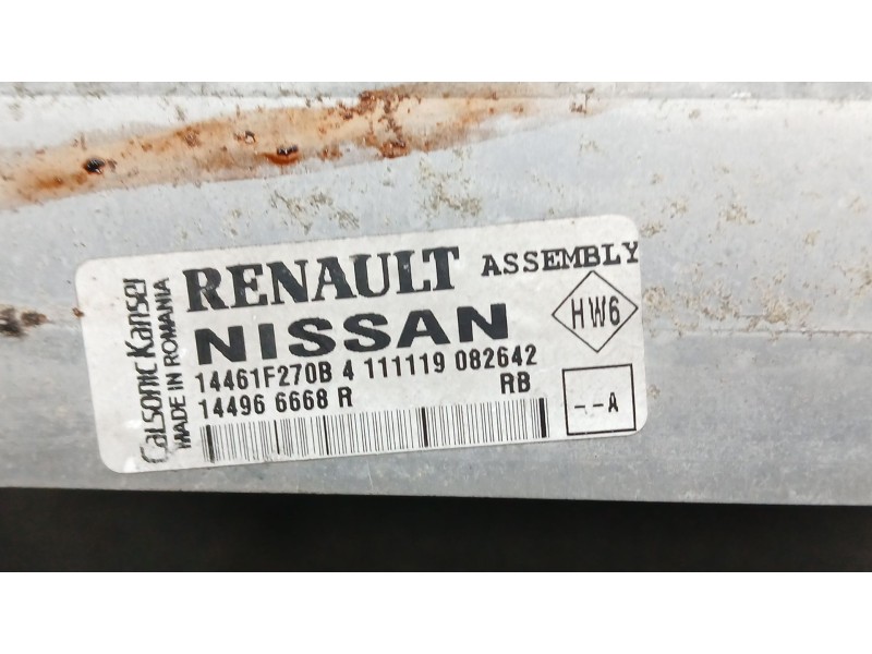 Recambio de intercooler para renault clio v zen referencia OEM IAM 144966668R CALSONIK KANSEI 14461F270B