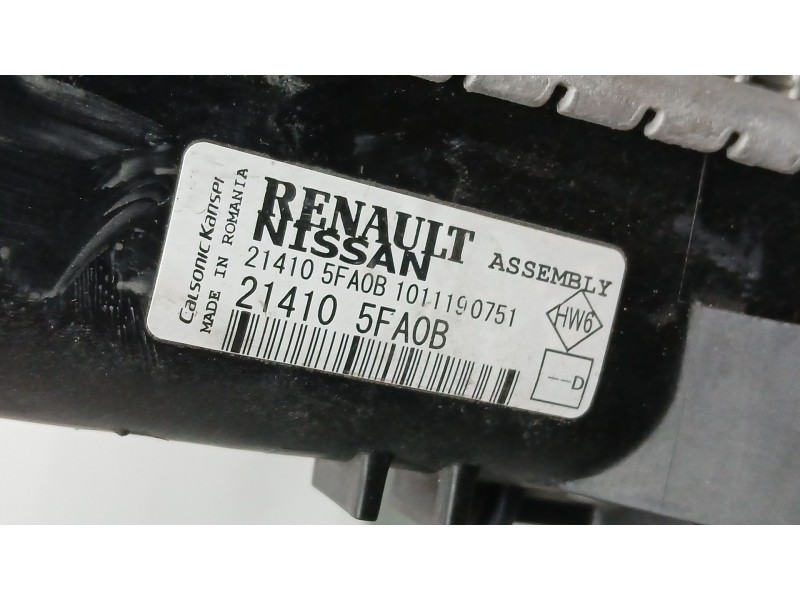 Recambio de radiador agua para renault clio v zen referencia OEM IAM 214105FA0B CALSONIC KANSEI 21405FA0B