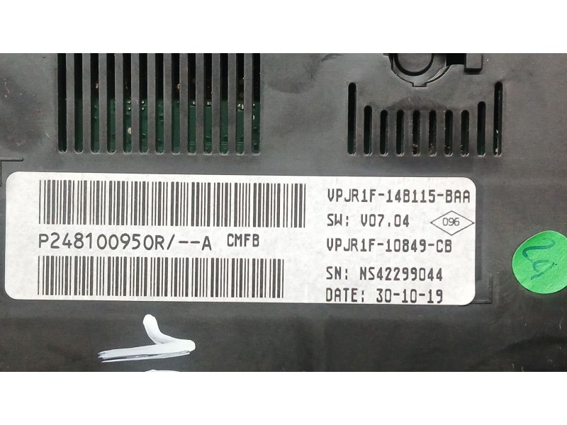 Recambio de cuadro instrumentos para renault clio v zen referencia OEM IAM 248100950R  NS42299044