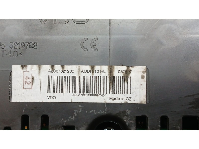 Recambio de cuadro instrumentos para audi a1 sportback (8xa, 8xf) 1.6 tdi referencia OEM IAM 8X0920930J CONTINENTAL CRISTAL SUCI