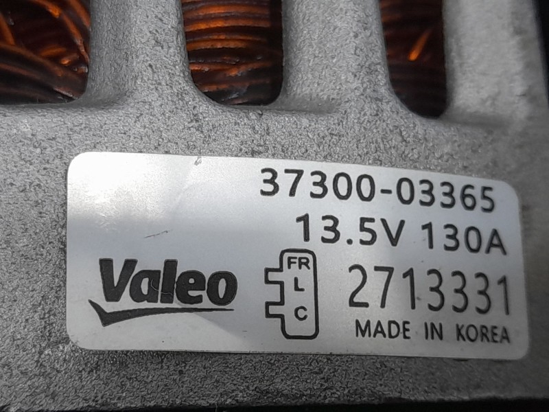 Recambio de alternador para hyundai i20 ii (gb, ib) 1.2 referencia OEM IAM 3730003365 2713331 VALEO