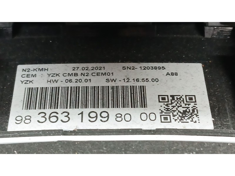 Recambio de cuadro instrumentos para citroën c3 aircross i (2r_, 2c_) 1.2 puretech 110 (2rhnzb, 2rhnzw, 2rhnpx, 2rhnpj) referenc