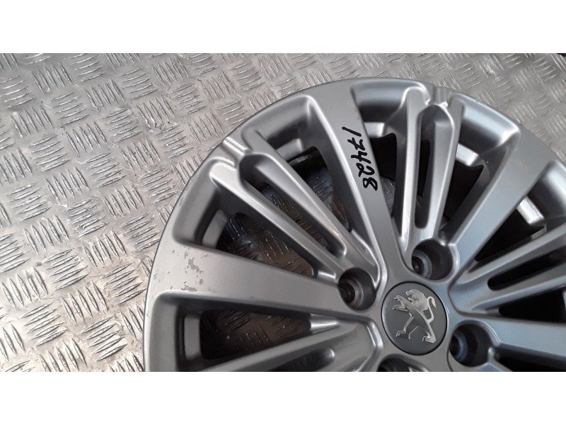 Recambio de llanta aluminio para peugeot 208 i (ca_, cc_) 1.2 vti 82 referencia OEM IAM 6X16 4 TORN ET23 ROZADA ALUMINIO