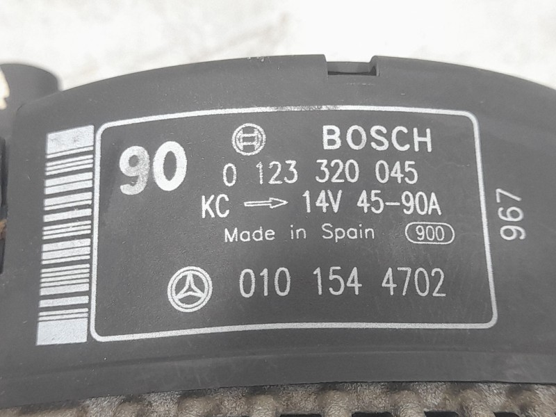 Recambio de alternador para mercedes-benz clk (c208) clk 200 kompressor (208.345) referencia OEM IAM A0101544702 0123320045 BOSC