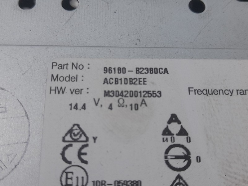 Recambio de sistema audio / radio para kia soul ii (ps) 1.6 gdi referencia OEM IAM 96180B2380CA  