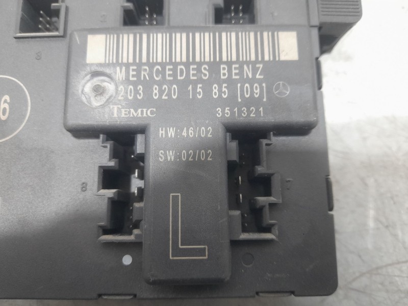 Recambio de centralita cierre para mercedes-benz clase c t-model (s203) c 220 cdi (203.206) referencia OEM IAM 2038201585 IZQUIE