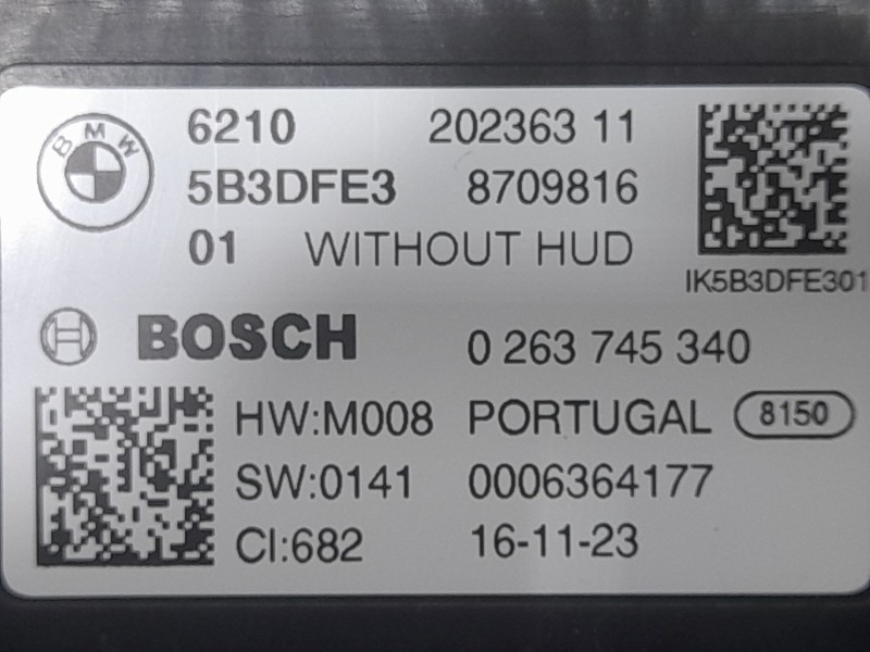 Recambio de cuadro instrumentos para bmw serie 1 lim. (f40) 118d referencia OEM IAM 621020236311 0263745340 BOSCH