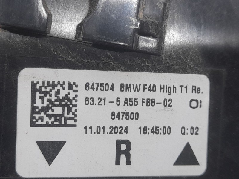 Recambio de piloto trasero derecho exterior para bmw serie 1 lim. (f40) 118d referencia OEM IAM 63215A55FB802  