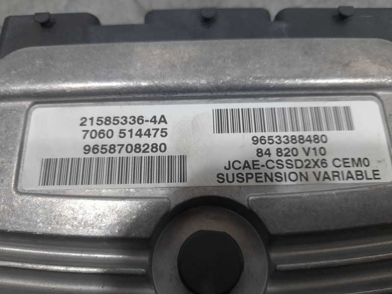 Recambio de centralita suspension para citroën c6 (td_) 2.7 hdi referencia OEM IAM 9653388480  