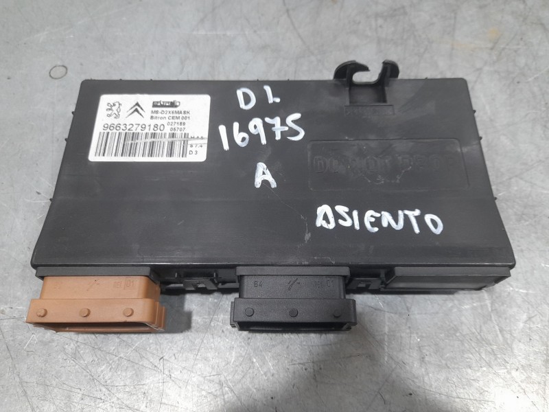 Recambio de modulo electronico para citroën c6 (td_) 2.7 hdi referencia OEM IAM 9663279180 ASIENTO DELANTERO IZQUIERDO 