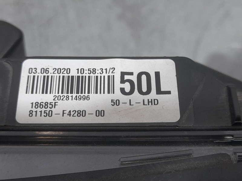 Recambio de faro izquierdo para toyota c-hr hybrid advance referencia OEM IAM 89907f4080 DENSO LEDO 1437000691