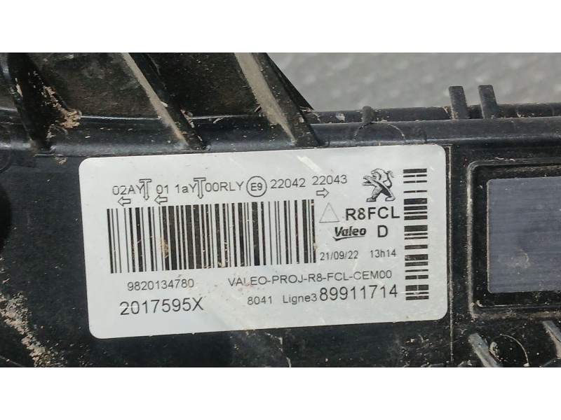 Recambio de piloto delantero derecho para peugeot 508 gt line referencia OEM IAM   