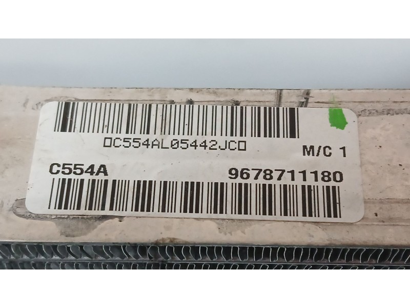 Recambio de radiador agua para peugeot 508 gt line referencia OEM IAM 9678711180  C554A