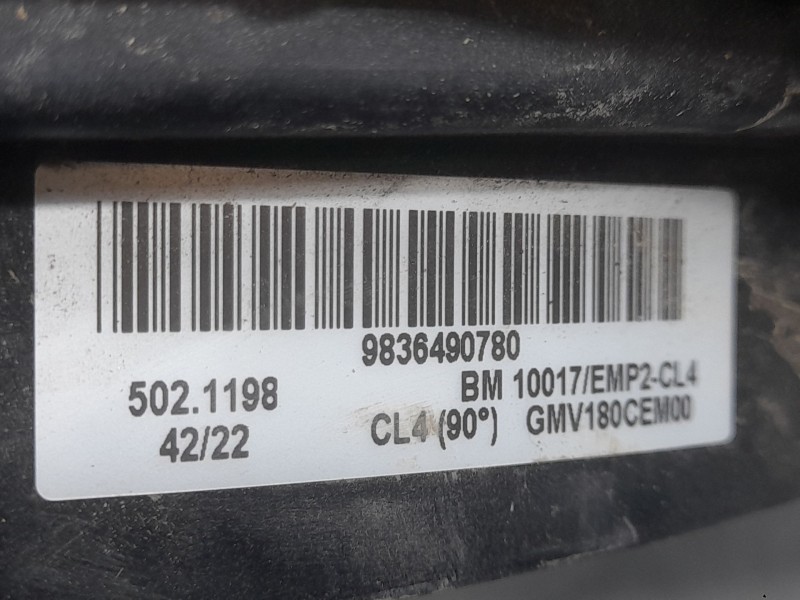 Recambio de electroventilador para peugeot 508 gt line referencia OEM IAM 9836490780  