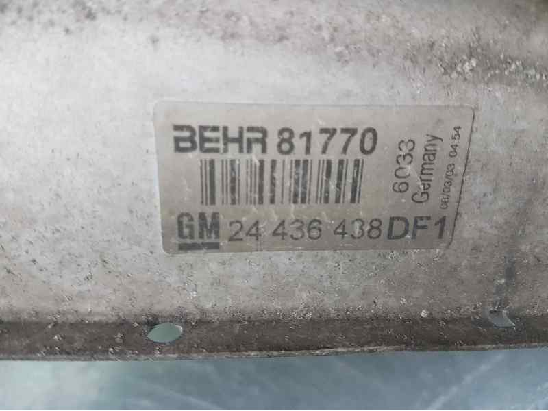 Recambio de intercooler para opel zafira a elegance referencia OEM IAM 24436438 81770 BEHR