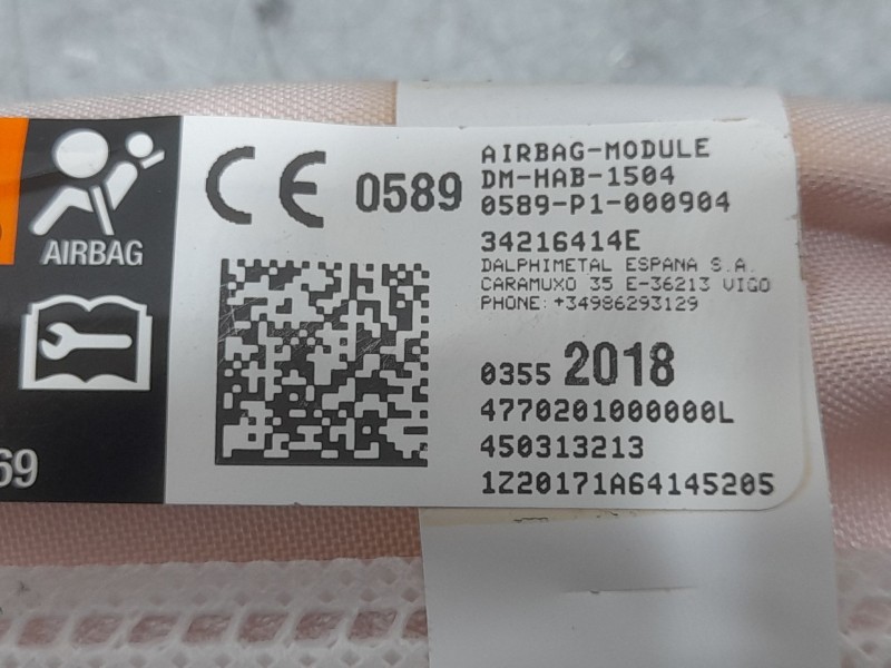 Recambio de airbag cortina delantero izquierdo para opel crossland x / crossland (p17, p2qo) 1.5 turbo d (75) referencia OEM IAM