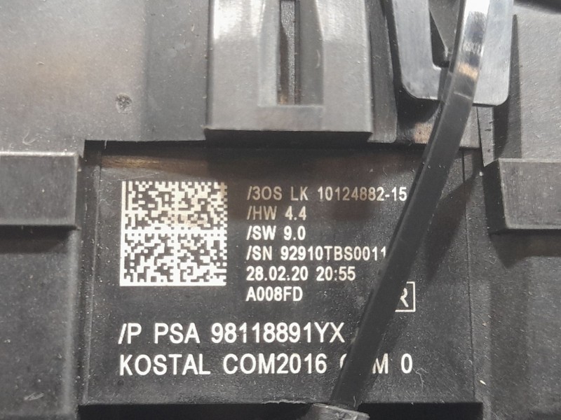 Recambio de mando luces y limpia para opel crossland x / crossland (p17, p2qo) 1.5 turbo d (75) referencia OEM IAM 98118891YX  