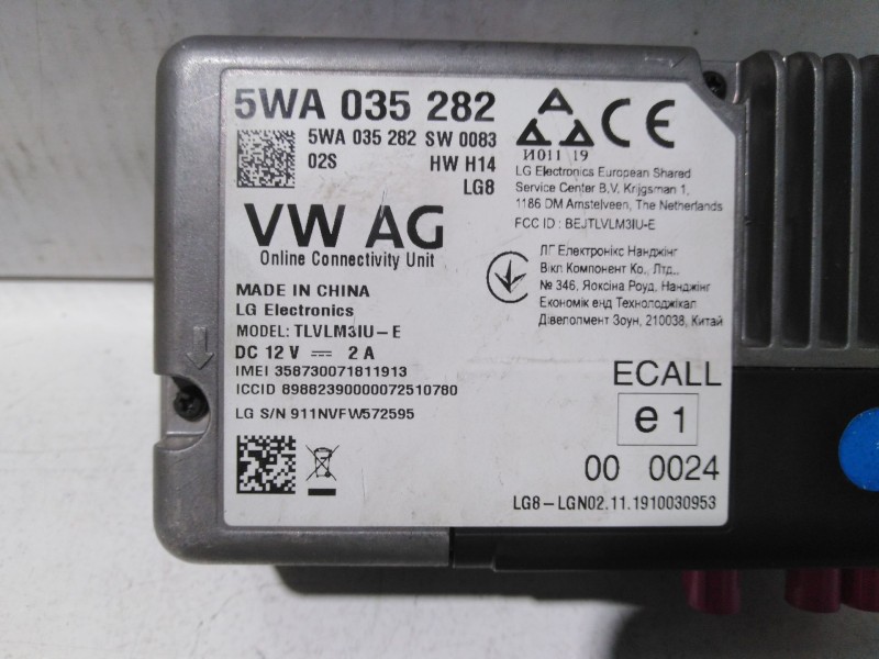 Recambio de modulo electronico para skoda kamiq (nw4) 1.0 tsi referencia OEM IAM 5WA035282  