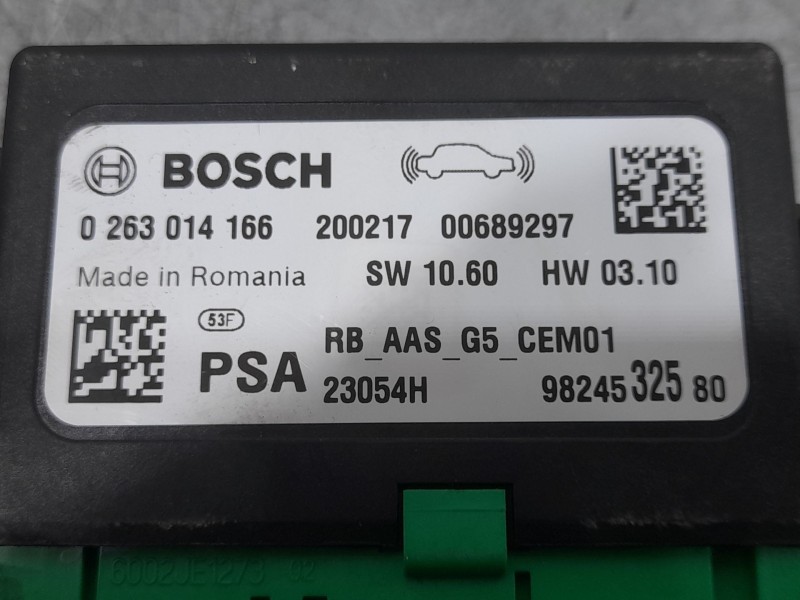 Recambio de modulo electronico para opel crossland x / crossland (p17, p2qo) 1.5 turbo d (75) referencia OEM IAM 9824532580 0263