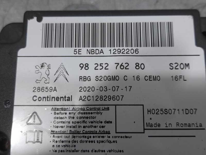 Recambio de kit airbag para opel crossland x / crossland (p17, p2qo) 1.5 turbo d (75) referencia OEM IAM YQ008155YX C/SALPICADER