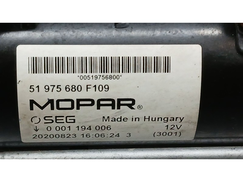 Recambio de motor arranque para fiat 500 (312_) 1.0 mild hybrid (312.ayd1b) referencia OEM IAM 51975680  0001194006
