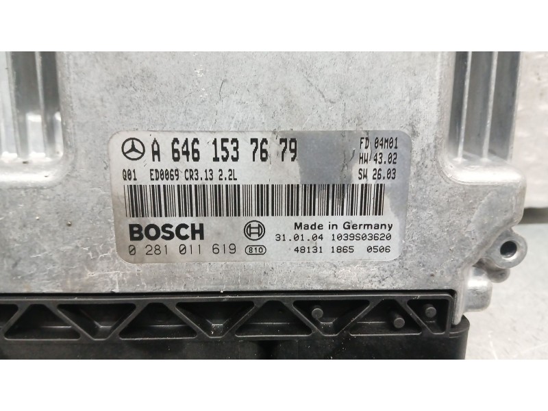 Recambio de centralita motor uce para mercedes-benz clase c t-model (s203) c 220 cdi (203.206) referencia OEM IAM   