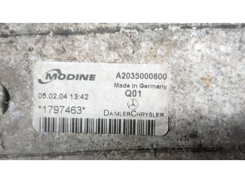 Recambio de intercooler para mercedes-benz clase c t-model (s203) c 220 cdi (203.206) referencia OEM IAM A2035000600 MODINE 1797