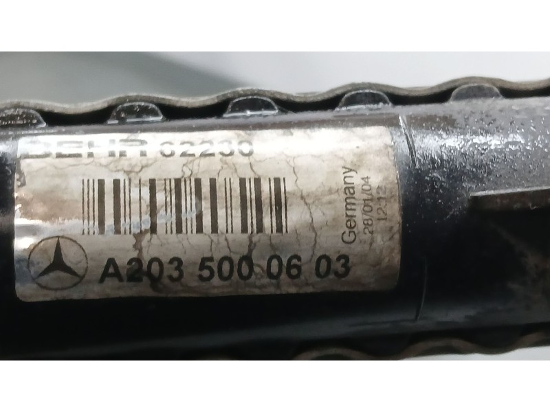 Recambio de radiador agua para mercedes-benz clase c t-model (s203) c 220 cdi (203.206) referencia OEM IAM A2035000603 BEHR 